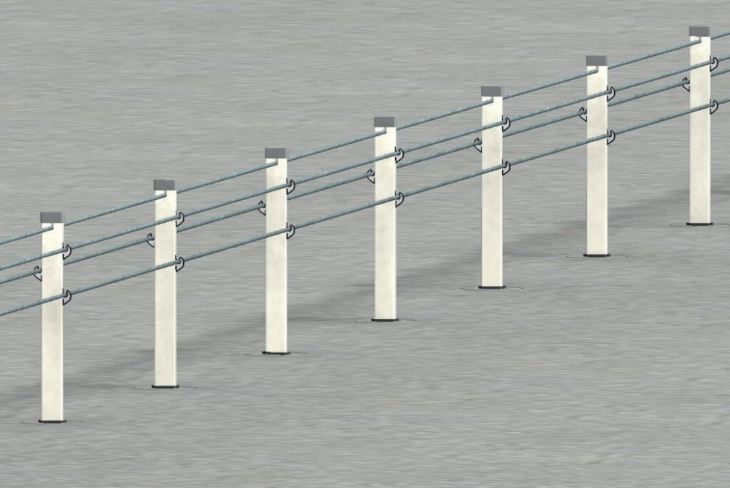 Sentryline M® Wire Rope Barrier