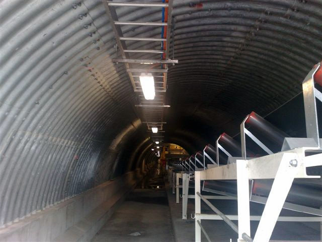 Stratford Coal, reclaim tunnel